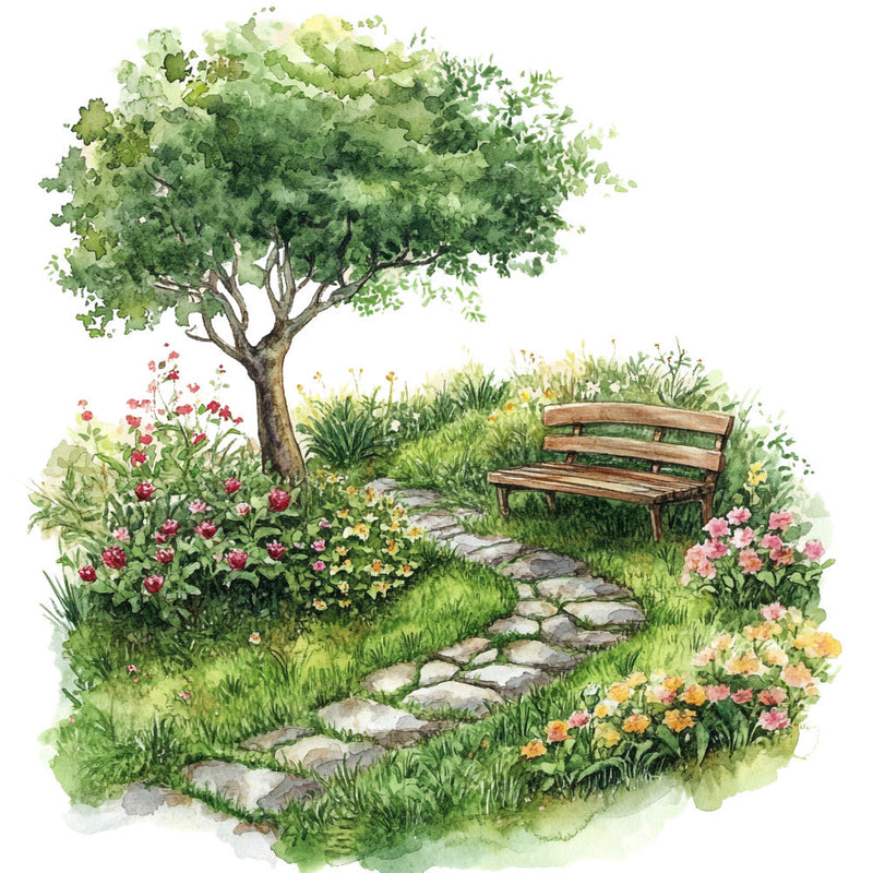 Spring Gardens Fabric Panel 2