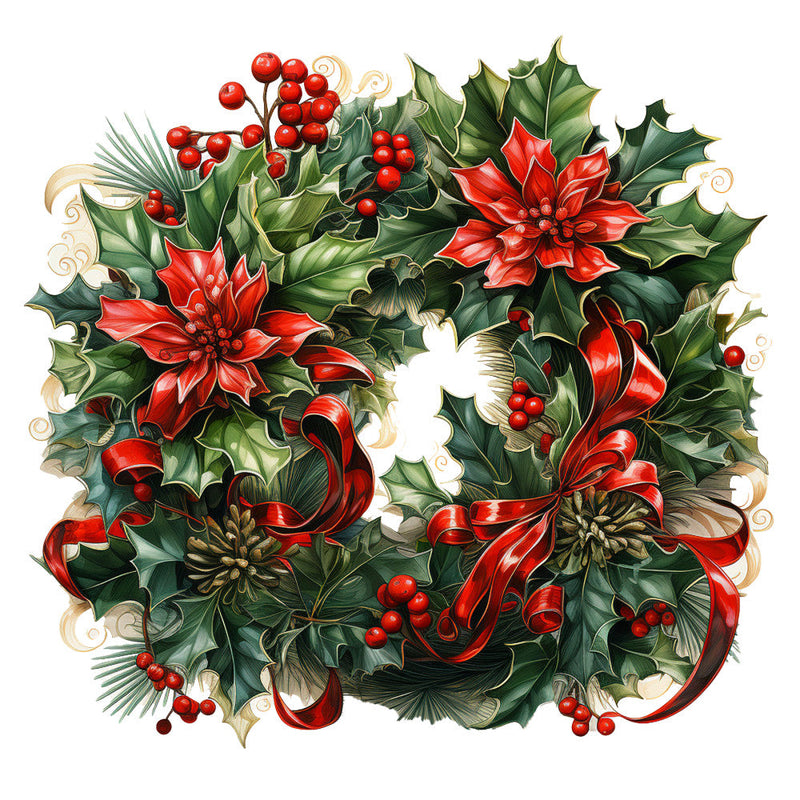 Elegant Christmas Fabric Panel 32