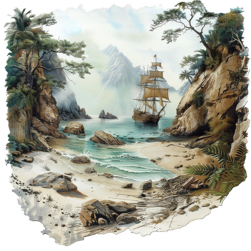 Pirate Jolly Fabric Panel 42