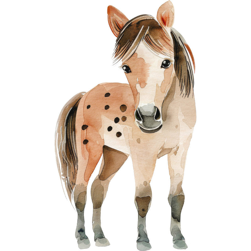 Watercolor Farm Fabric Panel 61