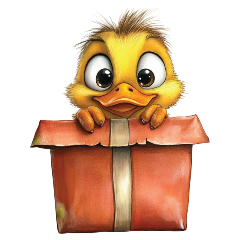 Whimsical Duck Fabric Panel 34