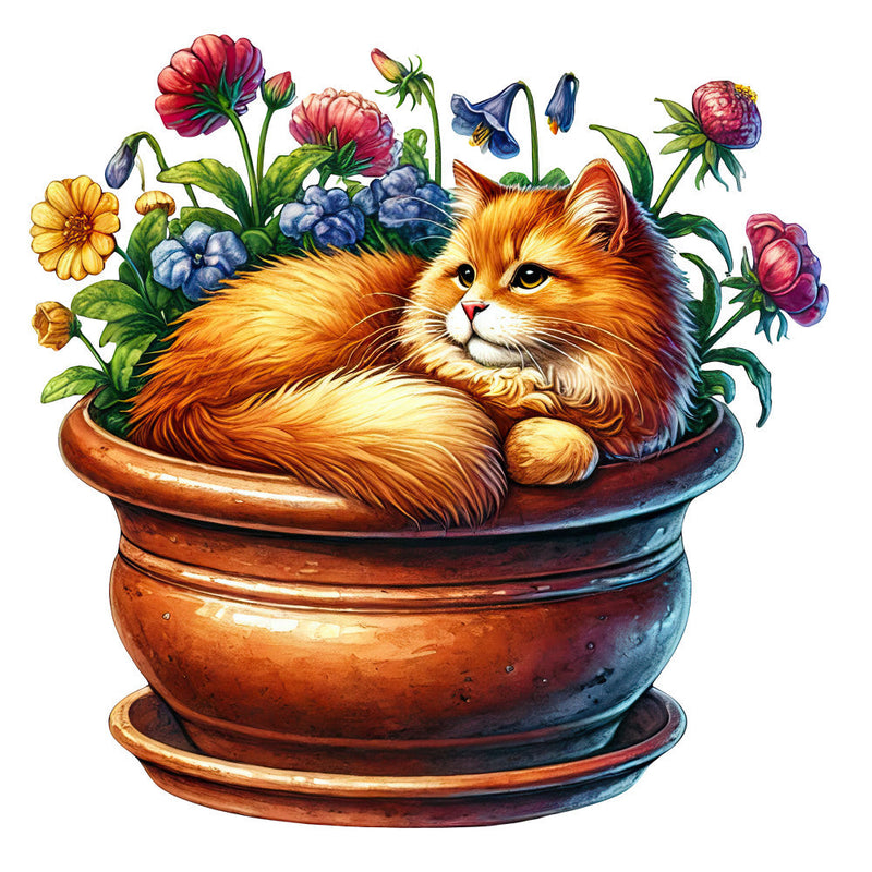 Lazy Cats Fabric Panel 11