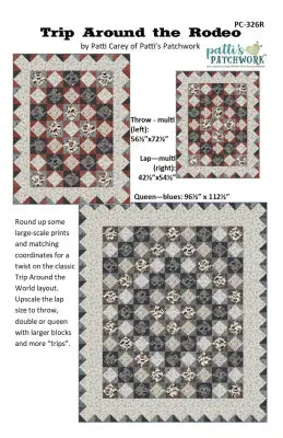 Patti's Patchwork Trip Around the Rodeo Quilt Pattern