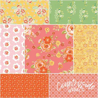 Peach Cobbler 1 Yard Bundle Lemonade, 7pcs
