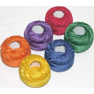 Pearl Cotton Size 12 Thread Sampler Pack Crayon