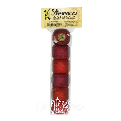 Pearl Cotton Size 12 Thread Sampler Pack Scarlet
