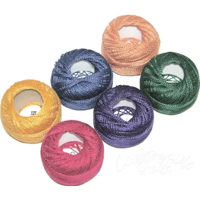 Pearl Cotton Size 5 Thread Sampler Pack Jewel