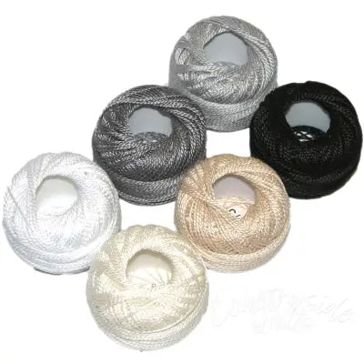 Pearl Cotton Size 5 Thread Sampler Pack Neutral