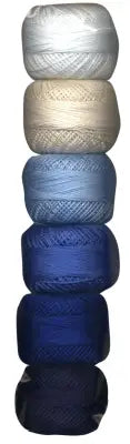 Pearl Cotton Size 8 Thread Sampler Pack Sashiko Basic