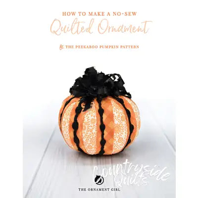 Peekaboo Pumpkin No Sew Ornament by The Ornament Girl