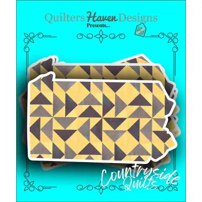 Pennsylvania Quilt Sticker 6pk