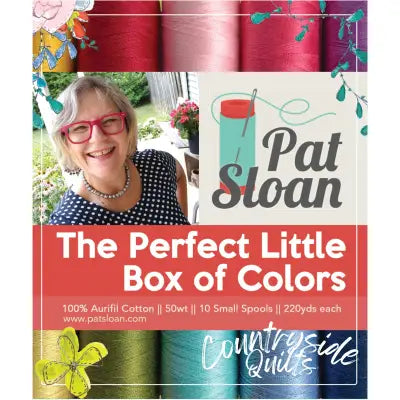 The Perfect Little Box of Colors by Pat Sloan 50wt 10 Small Spools