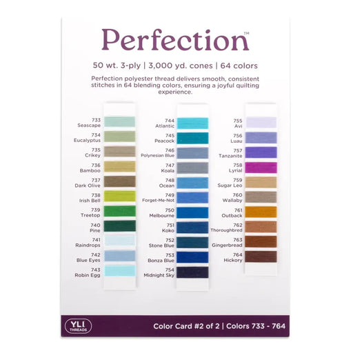 Perfection Color Card No. 2 Thread 14-9-2