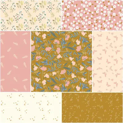 Petals & Hazel 1 Yard Bundle Butterscotch, 7pcs