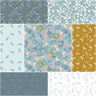 Petals & Hazel 1 Yard Bundle Dream, 7pcs