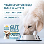 Pet's Choice Gut Instincts Probiotic Powder Packets for Dogs – Daily Digestive & Immune Support, 30 Count