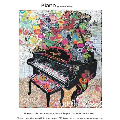 Piano Collage Pattern by Laura Heine