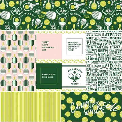 Pickleball 1 Yard Bundle Green, 6pcs