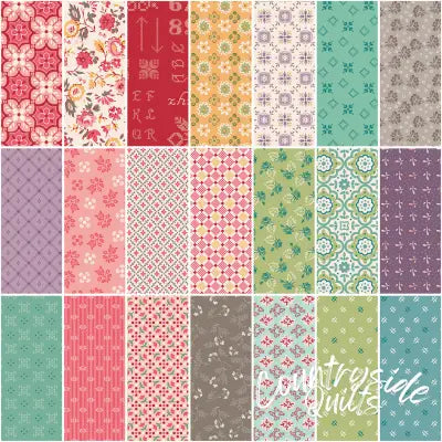 Piece & Plenty 1 Yard Bundle Tea Rose, 21pcs/bundle