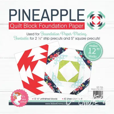 Pineapple 12in Block Foundation Paper Pad