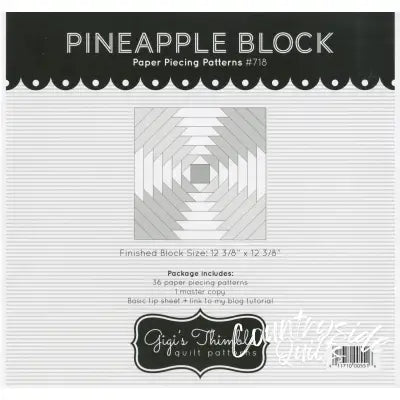 Pineapple Block Paper Piecing Patterns