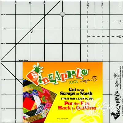 Pineapple Tool Ruler 8.5in x 8.5in