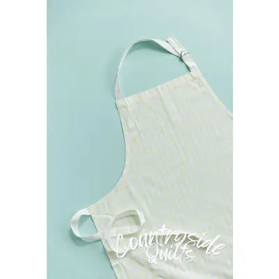 Pinstripe Apron Blank Yellow