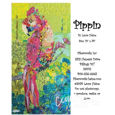 Pippin Parrot Collage Pattern by Laura Heine