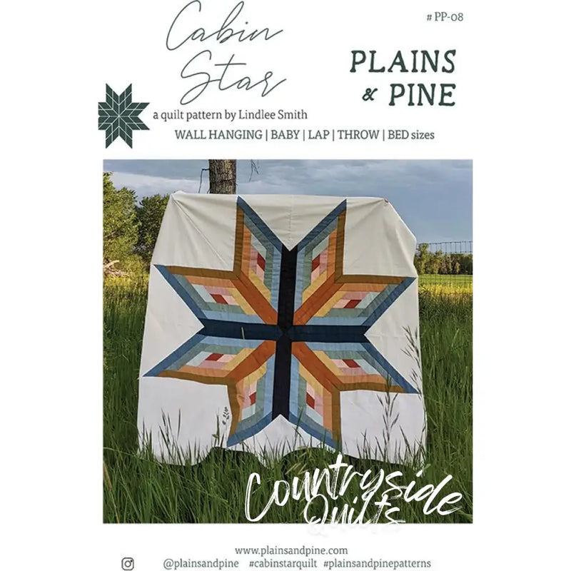 Plains and Pine Cabin Star Quilt Pattern PP08