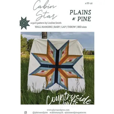 Plains and Pine Cabin Star Quilt Pattern PP08