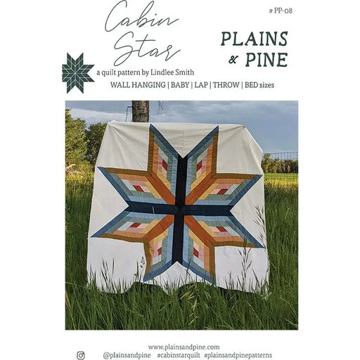 Plains and Pine Cabin Star Quilt Pattern PP08