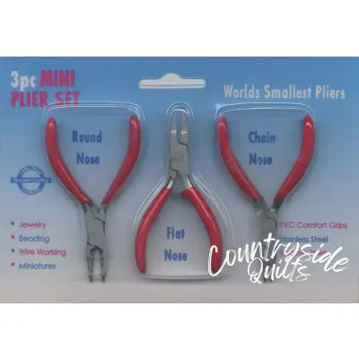 Plier Set Round, Flat & Chain Nose 3pc
