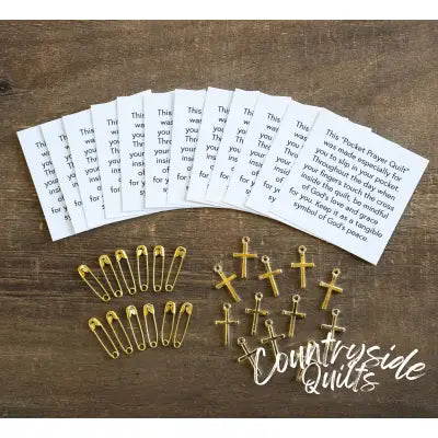 Pocket Prayer Quilt Pack - Gold