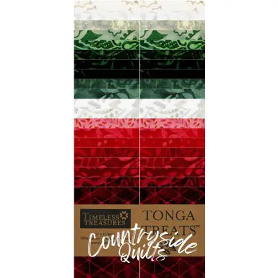 Poinsettia 2.5in Strips, 40pcs/bundle