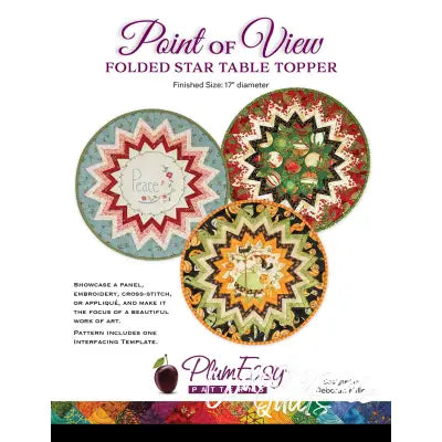 Point of View Folded Star Table Topper Pattern and Interfacing