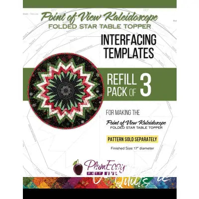 Point of View Kaleidoscope Folded Star Interfacing Template Refill 3pk
