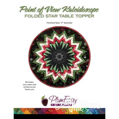 Point of View Kaleidoscope Folded Star Table Topper Pattern