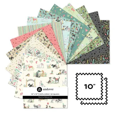Pooch - 10 Inch Square - 42 Cuts Each