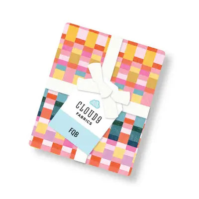 Pop and Plaids FQB organic cotton