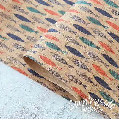 Portuguese Fish Cork 1/2 Yard