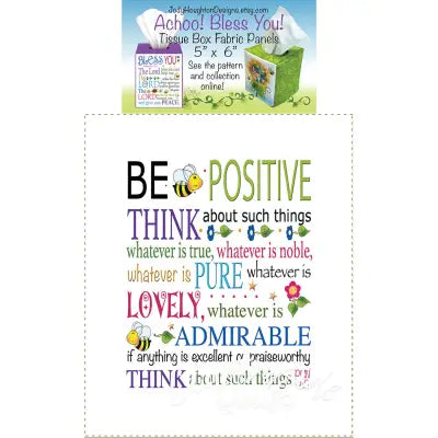 Be Positive Tissue Box Panel