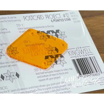 Postcard Project No 12 - 6 Pointed Star