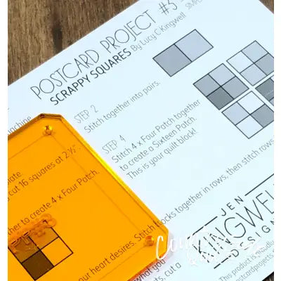 Postcard Project No. 3 - Scrappy Squares