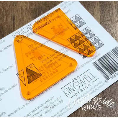 Postcard Project No. 4 - Not Quite 60 Degree Triangle