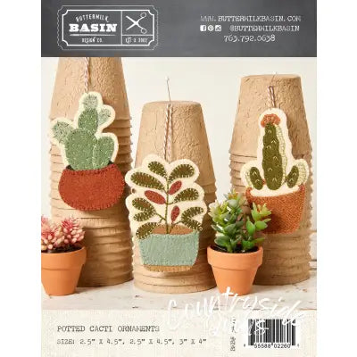 Potted Cacti Ornaments