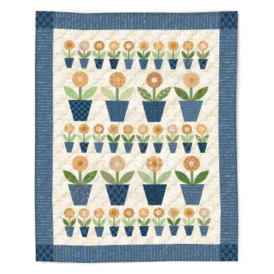 Potted Daisy Quilt by Lori Holt - Machine Embroidery USB