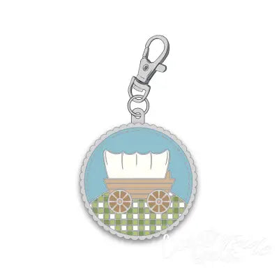 Lori Holt Prairie Covered Wagon Enamel Charm
