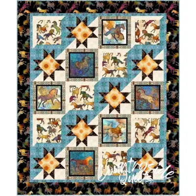 Prancing Stars - DIGITAL Quilt Pattern prancingstar