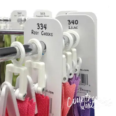 Pre-Printed Tabs for 14 Zippers"