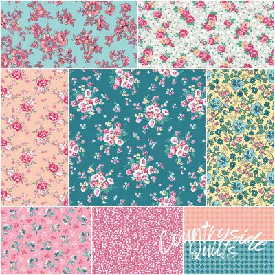 Precious Petites 1 Yard Bundle Blue, 9pcs/bundle